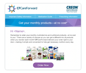 Example of a CREON support program email