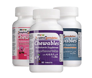 Multivitamin pill bottles